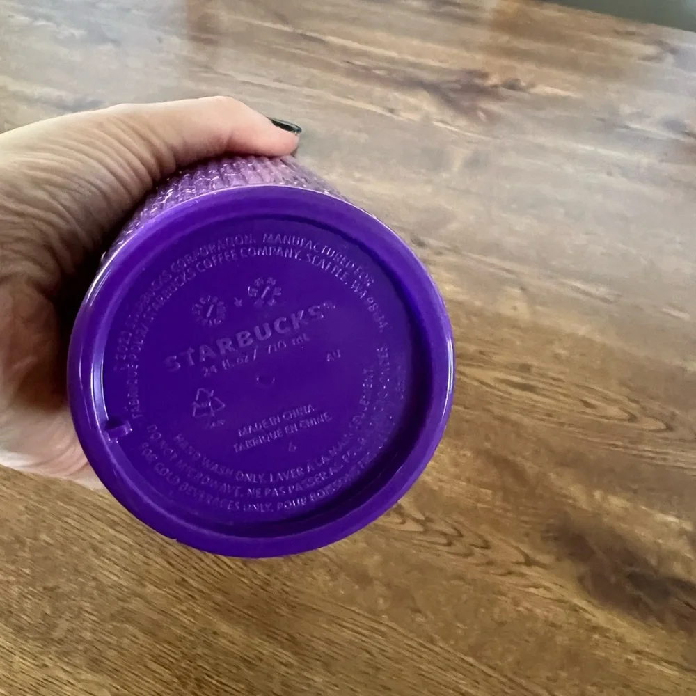 Starbucks purple splatter